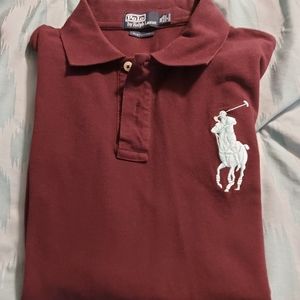 Polo‎ Ralph Lauren Men’s Large Custom Fit Shirt Big Pony #3 Preppy Brown
